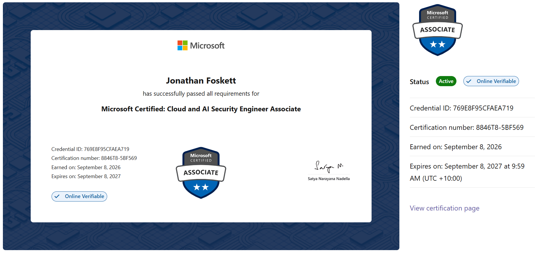 Microsoft Certified Cloud and AI Security Engineer Associate