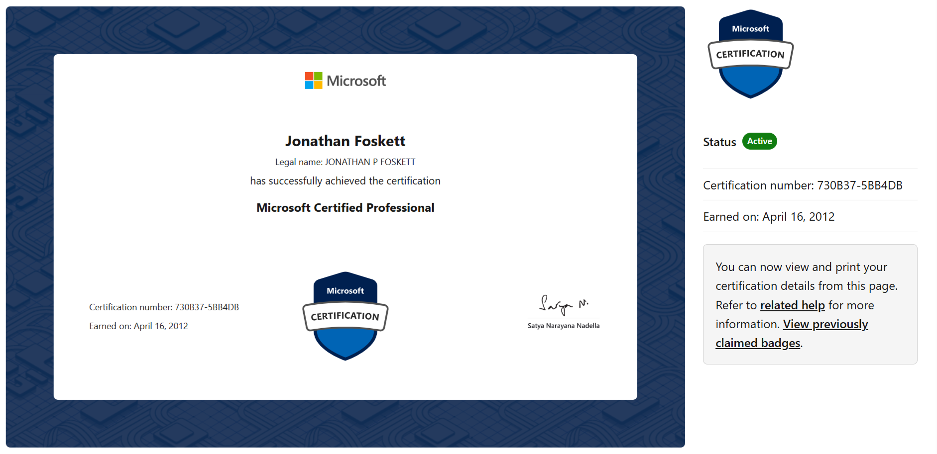 Microsoft Certified Professional