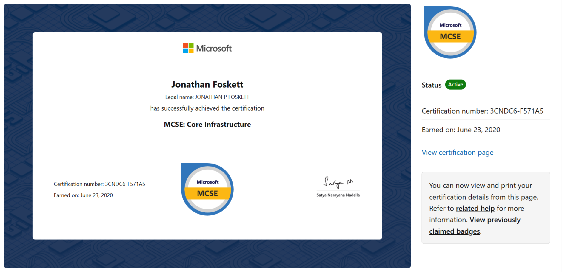 Microsoft MCSE Windows Server 2016