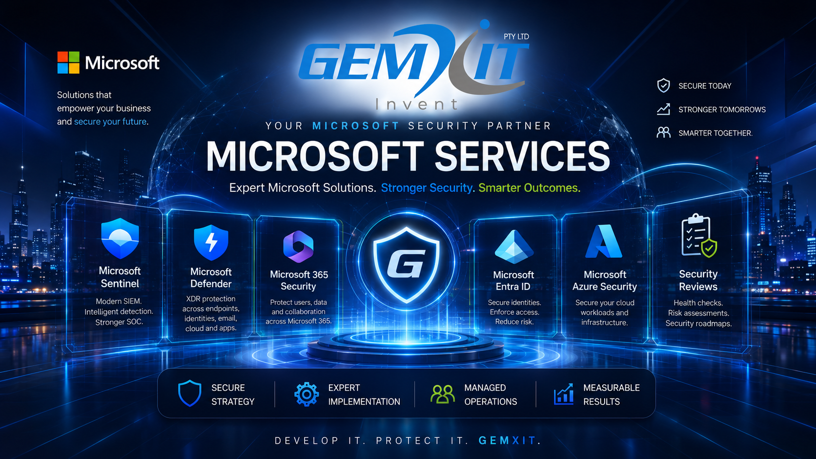 GEMXIT Microsoft cloud security and cyber defence services