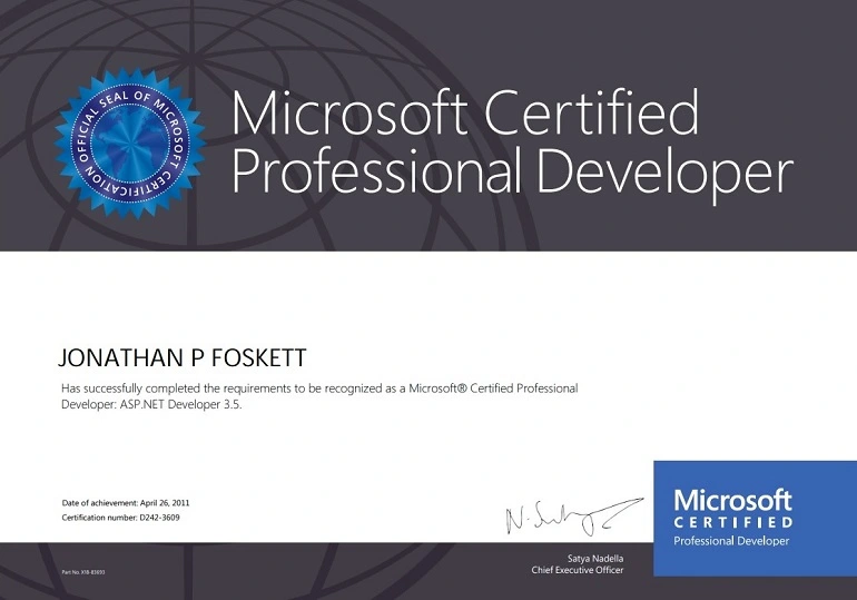 MS PD Cert